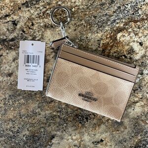 ✨Coach✨ Mini Skinny ID Case in Signature Canvas